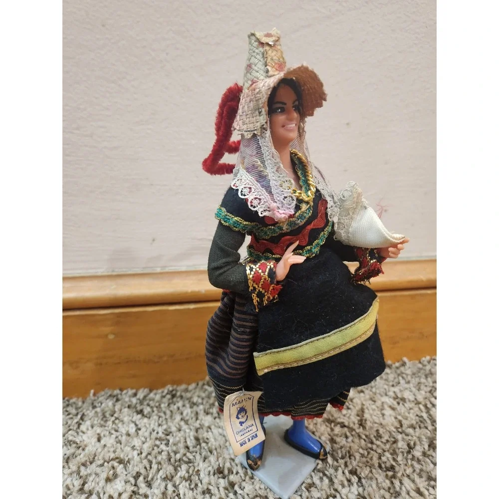 VTG‎ Marin Chiclana Spanish Doll Traditional Costume Made in Spain Collectible